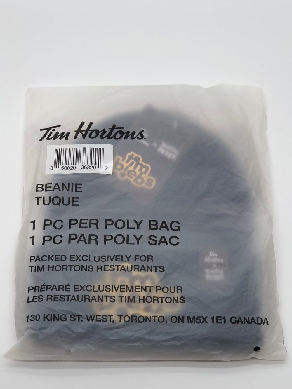 Tim Hortons x Justin Bieber "Timbiebs" Beanie Brand New In Package